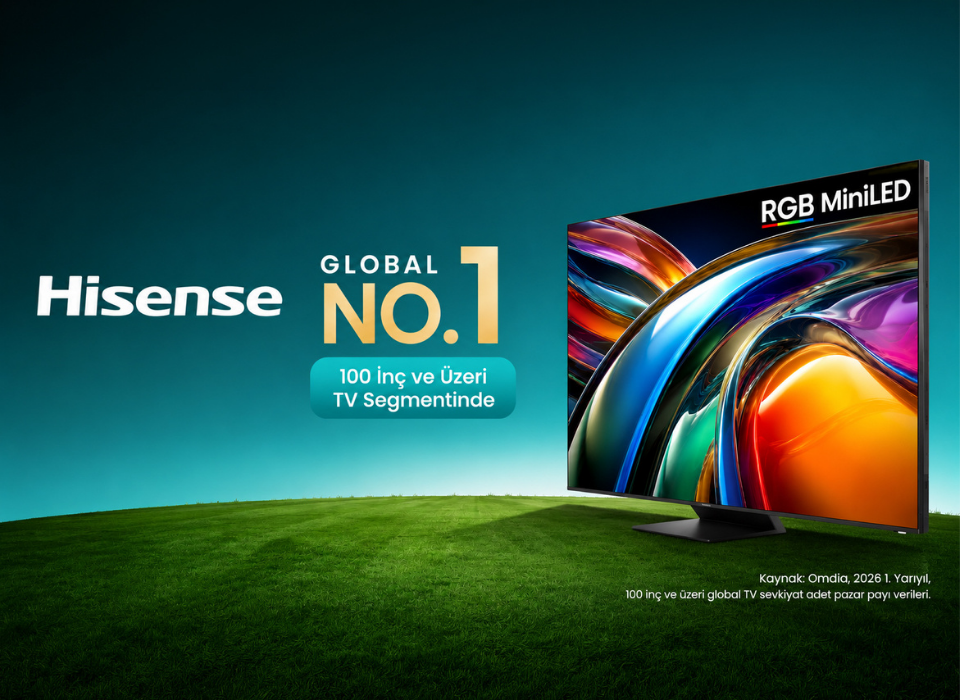 Hisense, 100 İnç ve Üzeri TV Sevkiyatlarında Dünya Liderliğini Sürdürdü