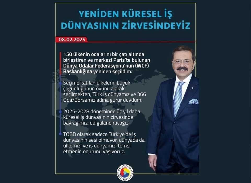 Yeniden Küresel İş Dünyasının Zirvesindeyiz