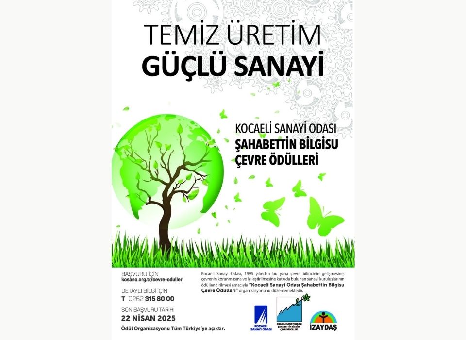 KSO Şahabettin Bilgisu Çevre Ödülleri için Son Başvuru Tarihi 22 Nisan