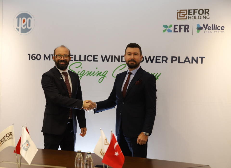 YEO Teknoloji ve Efor Holding’den Sivas Rüzgarını Yeşil Enerjiye Çevirecek Anlaşma 
