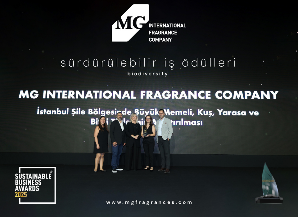 MG International Fragrance Company, Biyoçeşitlilik Ödülünü Kazandı