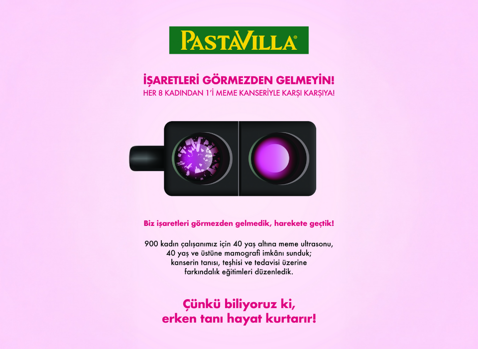 Pastavilla’dan “Meme Kanseri Farkındalık Ayı”nda Kadınlara Çağrı 