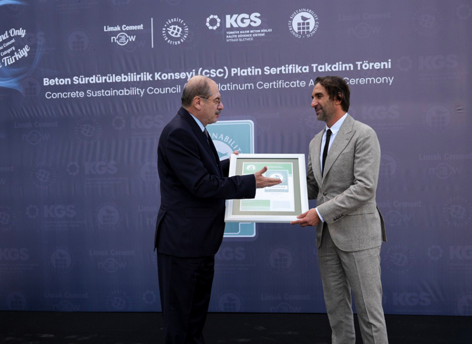  Limak Çimento’nun Anka Fabrikası CSC Platinum Sertifikası Aldı 