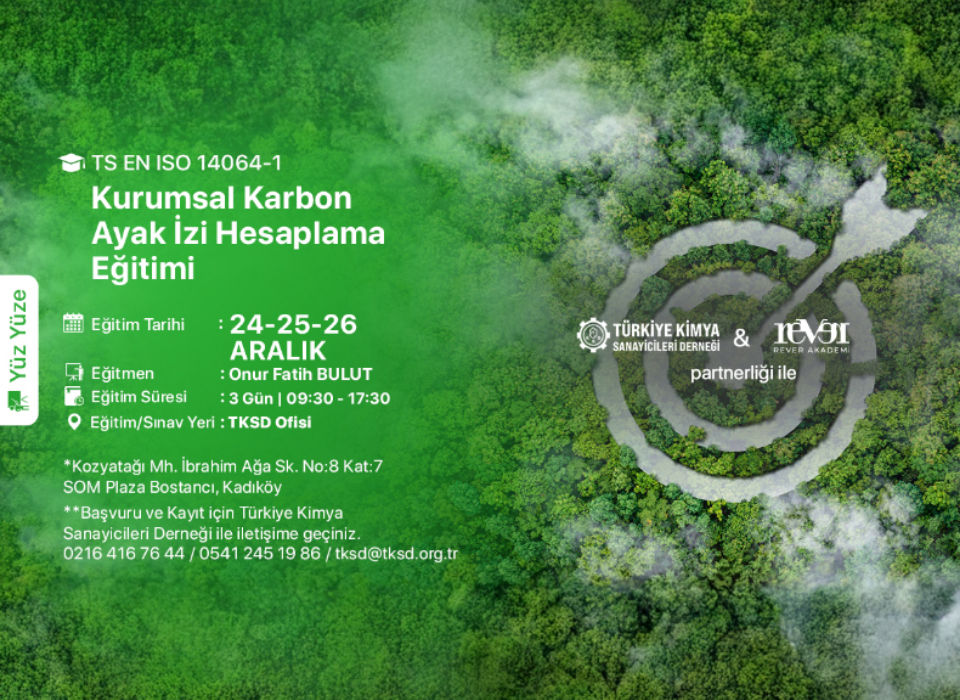 TKSD ve Rever Akademi’den Kimya Sektörüne Özel Karbon Ayak İzi Eğitimi