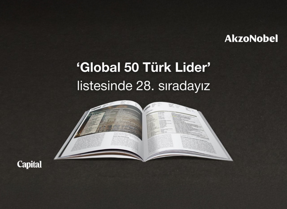 AkzoNobel EMEA Direktörü Şükrü Dinçer, “Global 50 Türk Lider” Listesinde