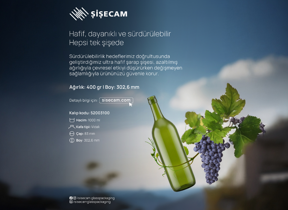 Şişecam’dan İçecek Sektörüne Sürdürülebilir Hafif Cam Ambalaj Çözümleri