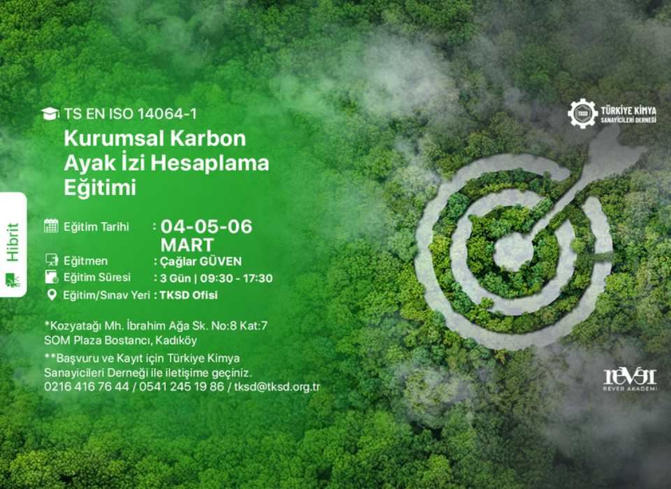 TKSD ve Rever Akademi’den “Kurumsal Karbon Ayak İzi Hesaplama” Eğitimi (Hibrit)