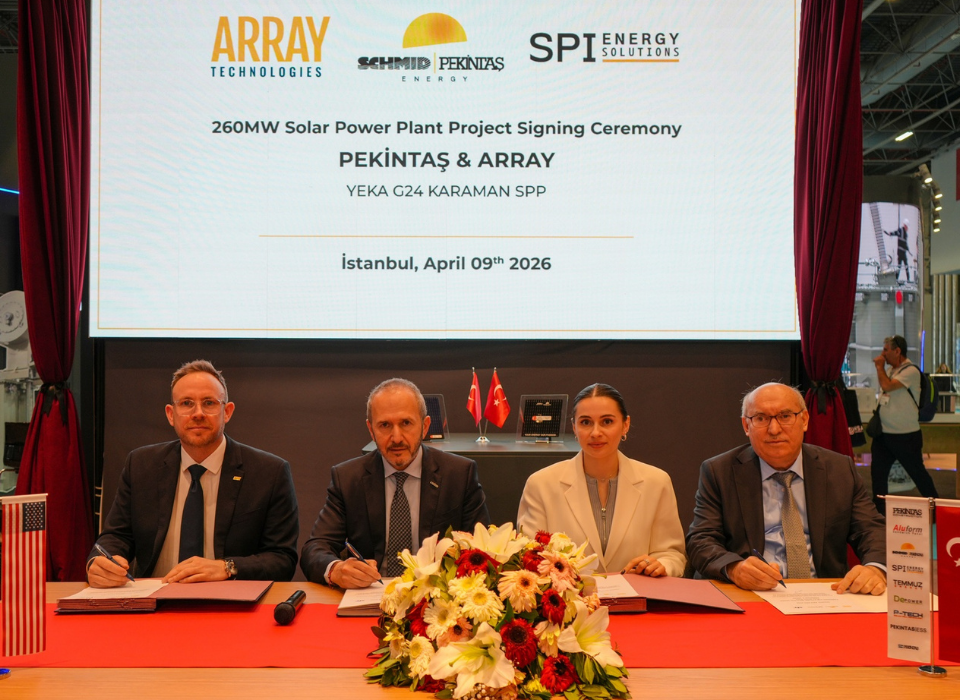 Pekintaş Group ve ARRAY, Karaman GES Projesi İçin Güçlerini Birleştirdi