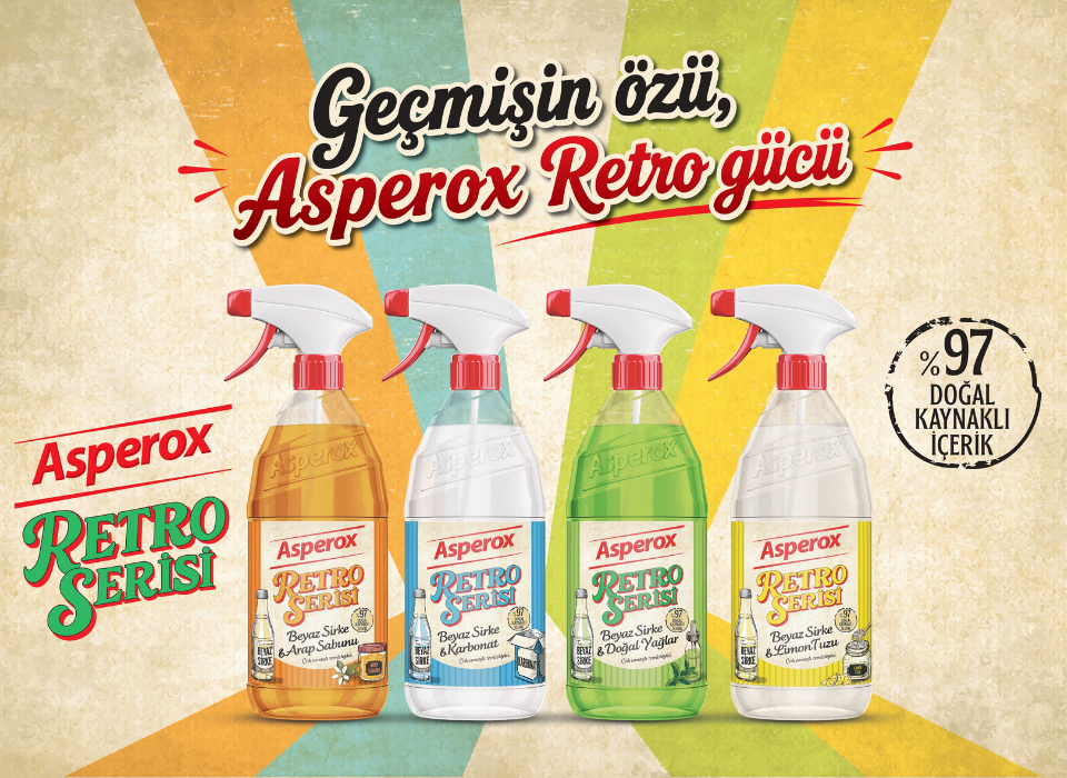 Asperox, Geleneksel Temizlik Reçetelerini Retro Serisi ile Günümüze Taşıdı