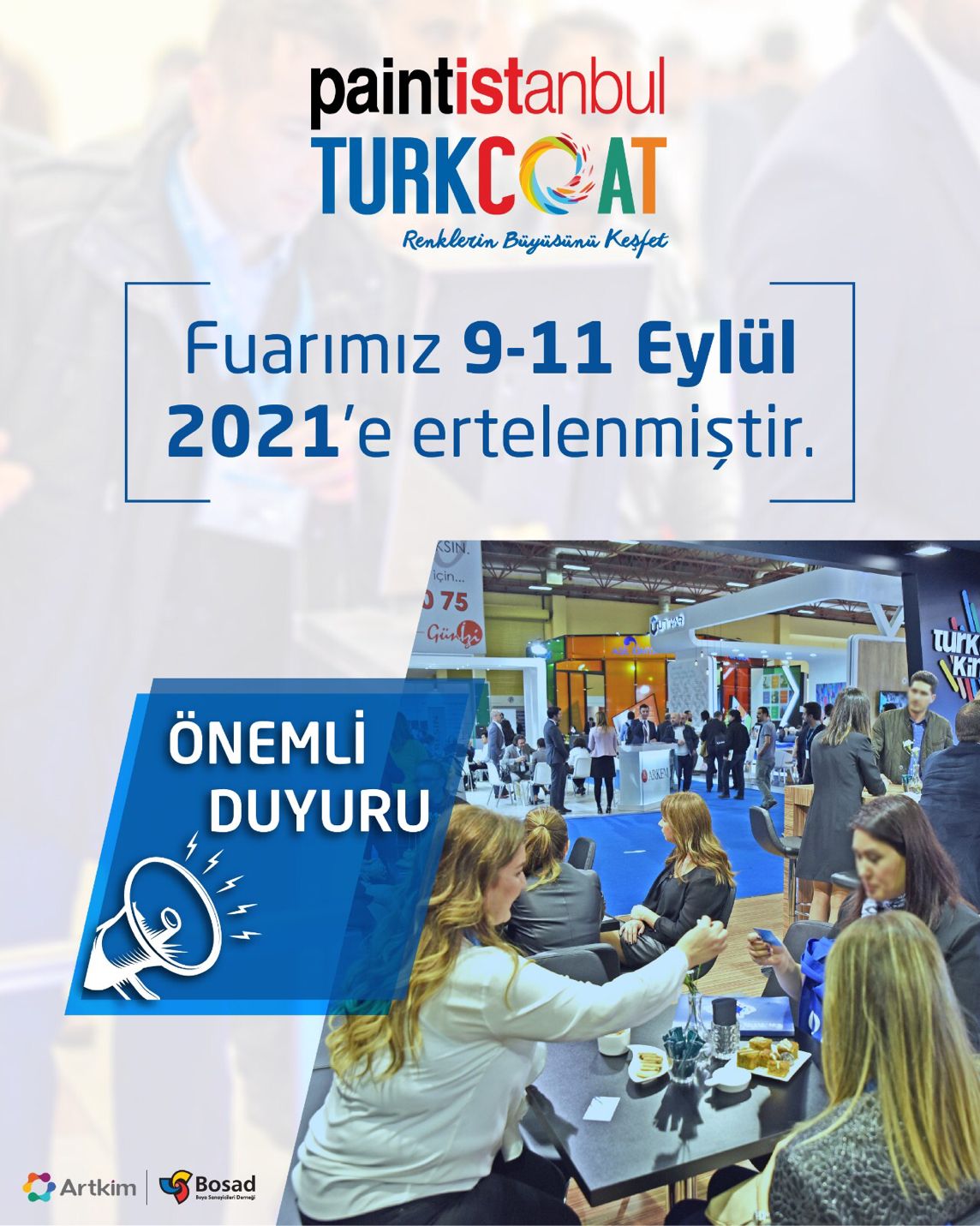 paintistanbul & Turkcoat Fuarı Ertelendi