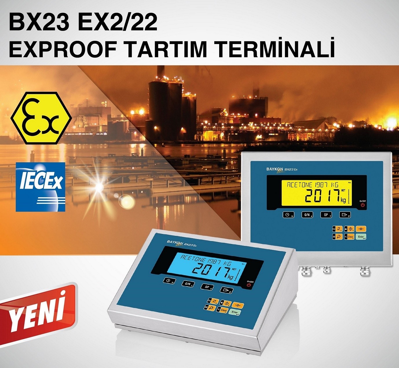 Baykon BX23 Ex2/22 Exproof Tartım Terminali