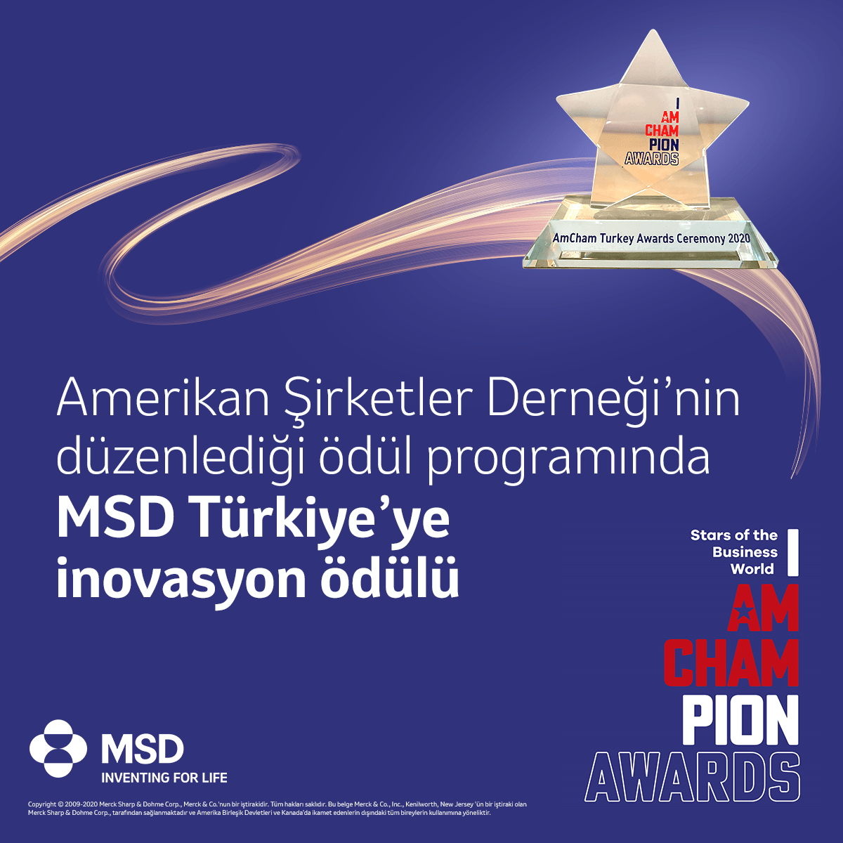 MSD Türkiye, "İnovasyon Kategorisinde Ödül Kazandı