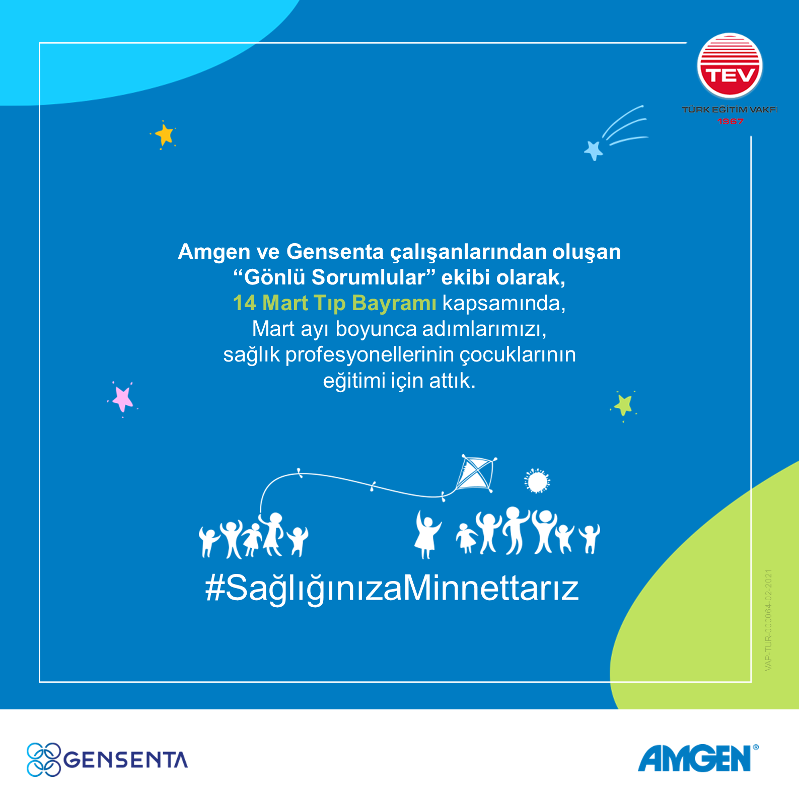 Amgen Türkiye ve Gensenta'dan Sağlık Çalışanları Çocuklarına Destek