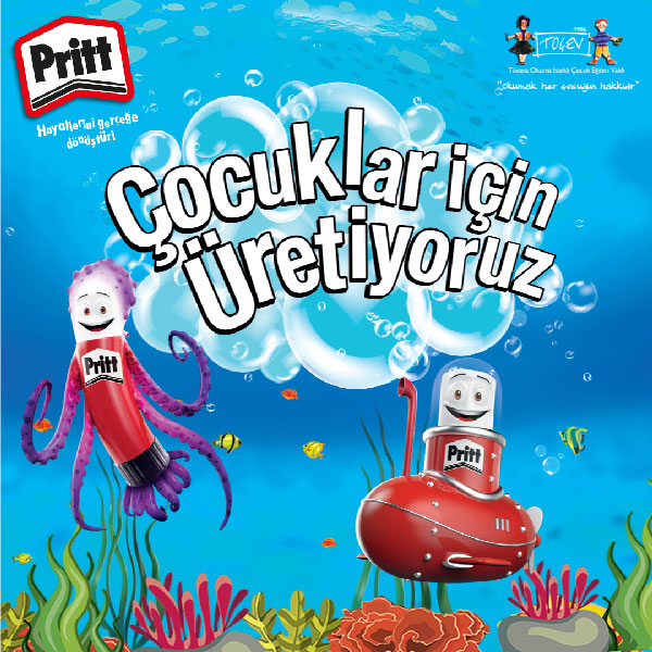 Pritt ve TOÇEV'den “Çocuklar İçin Üretiyoruz” Projesi