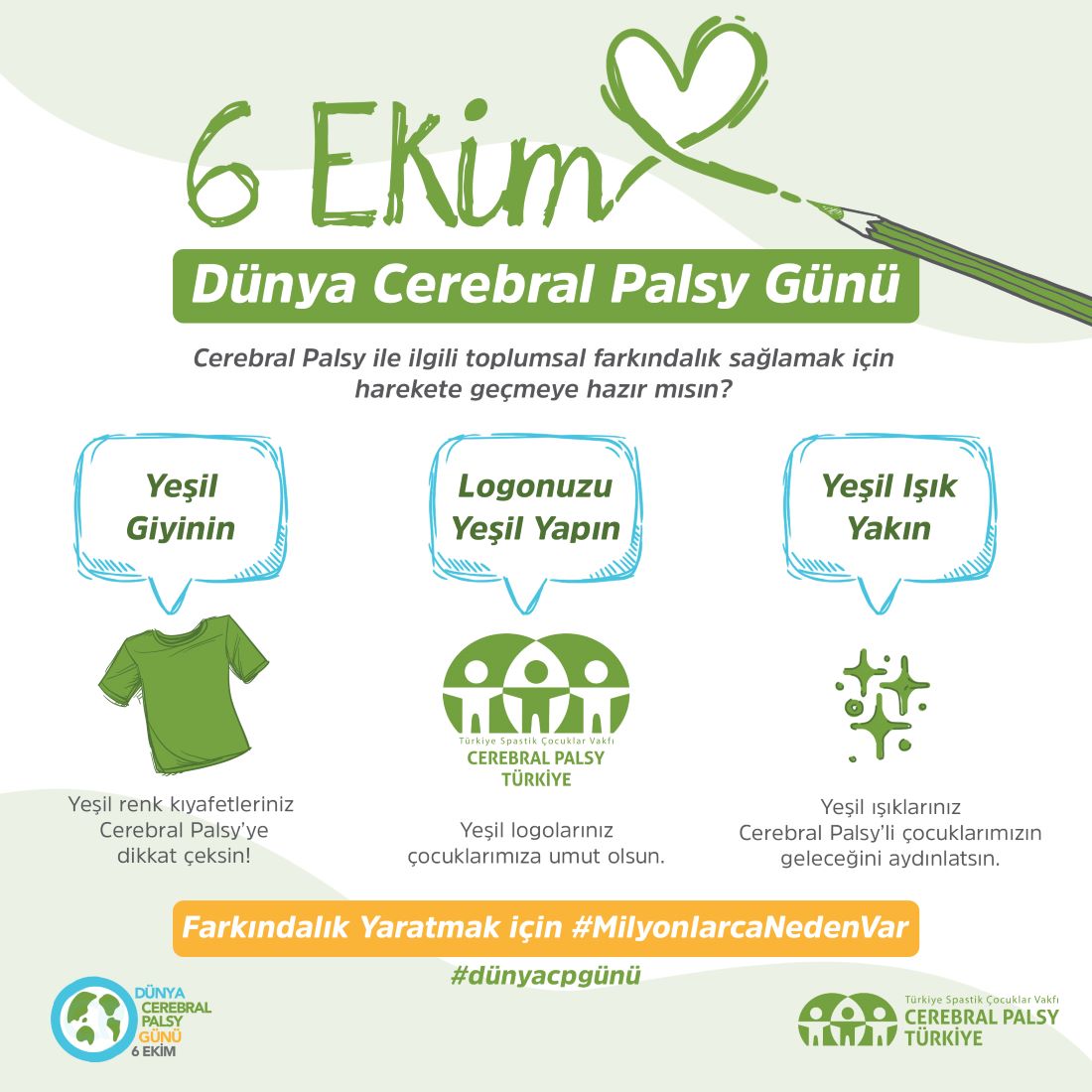 Cerebral Palsy için Farkındalık Yarat